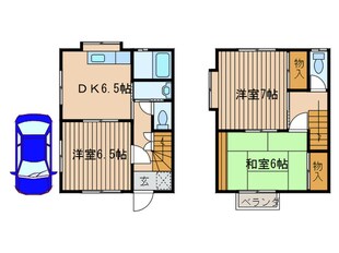 布施テラスハウスの物件間取画像